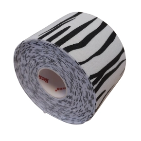 Henza® Kinesiologitejp - ZEBRA - 5m x 5cm - Fot